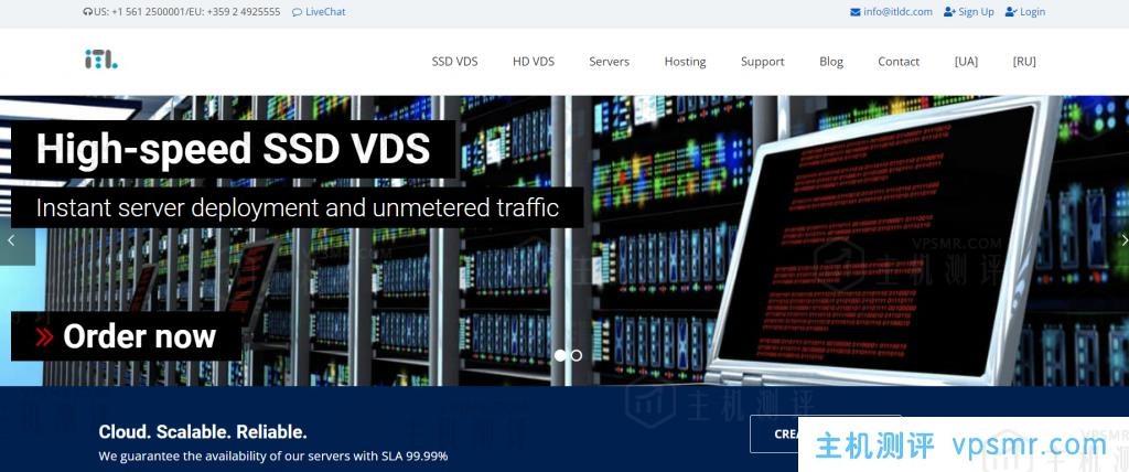 ITLDC大硬盘VPS：1核/512MB内存/100GB硬盘/500GB流量/100Mbps带宽，€2.99/季，可选欧洲/美国/亚洲机房