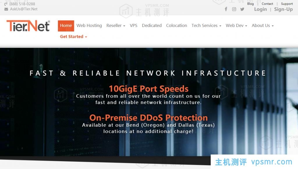 Tier.Net特价托管VPS：美国六地机房可选，G口带宽1TB月流量，1核4G内存50GB SSD硬盘8.99美元/月