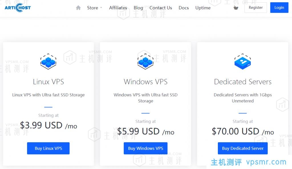 ArticHost芝加哥无限流量KVM VPS八折优惠，1核2GB内存60GB硬盘100M带宽$3.19/月