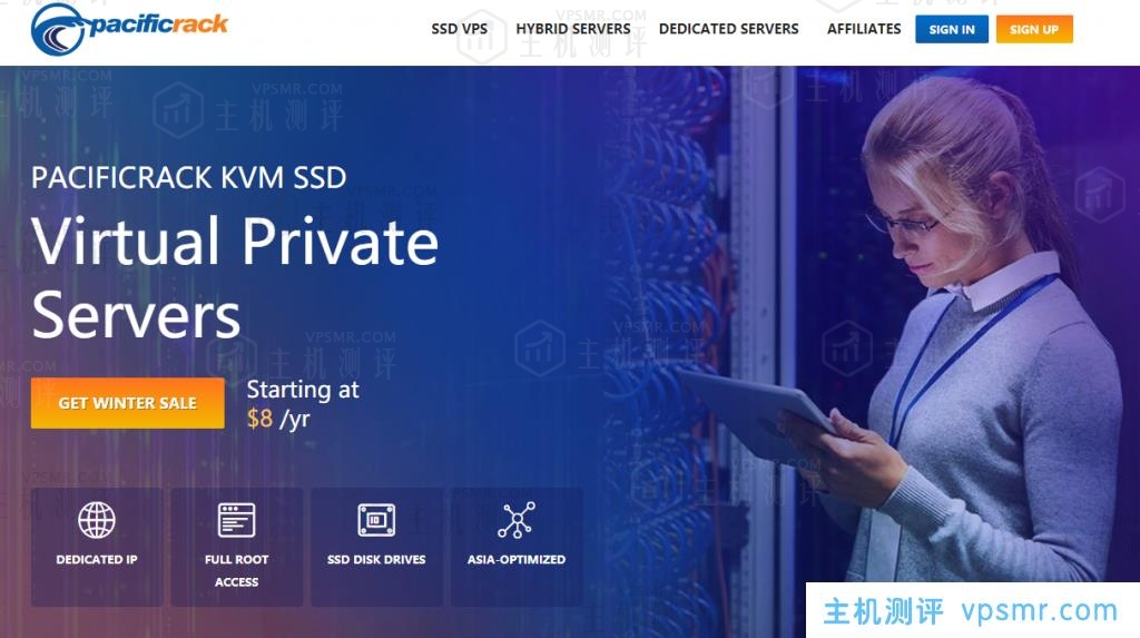 PacificRack洛杉矶优惠VPS套餐最低年付12美元起，采用SSD硬盘，支持Linux或Windows操作系统