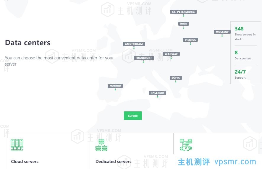 Melbicom俄罗斯VPS便宜网速好，莫斯科CN2线路G口不限流，1核2G内存20G SSD硬盘2.9欧元/月